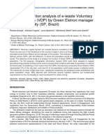 SUM 2020 - Spatial Distribution Analysis of E-Waste VDP by Green Eletron Manager in SP City