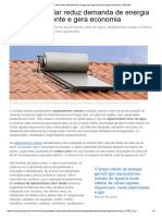 Aquecedor Solar Reduz Demanda de Energia para Água Quente e Gera Economia - AECweb