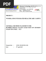 General Method Statement - Bi-Directional Static Load Test - TLT