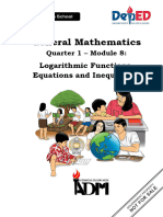 GenMath11 - Q1 - Mod8 - Logarithmic Equations and Inequalities - Version 4 Final