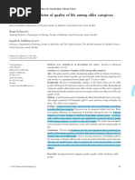 Journal of Advanced Nursing - 2004 - Ekwall - Loneliness As A Predictor of Quality of Life Among Older Caregivers