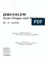 Aamiri, Muhammad Adib - Jerusalem Arab Origin and Heritage - Longman Publishing Group (1978)