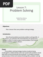 Problem Solving: Lesson 7