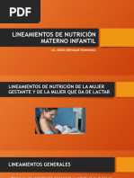 Lineamientos de Nutrición Materno Infantil