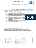 8º Ano-Ficha de Preparação para A Questão de Aula