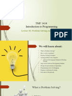 Lecture - 02 - Problem Solving and Algorithm