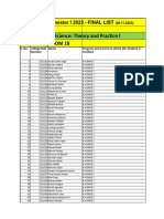 Environmental Science: Theory and Practice I Section A Room 18