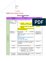 Plan de Evaluacion de 5to Grado. Primer Lapso Santa Gema