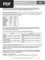 B2PLUS Diagnostic Test Teacher's Guide Answer Key