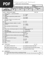 9th Physics Test Chap 6 (1st Hlaf)