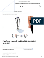 Plataforma Vibratoria Mod Msg7000 - SD MED