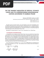 On The Tangent Indicatrix of Special Viviani's Curve and Iits Corresponding Smarandache Curves According To Sabban Frame