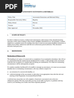 Assessment Extensions and Deferrals