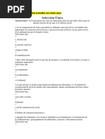 Repaso Iii Examen Eapañol en Línea