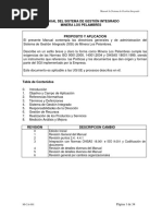 M-CA-001 Manual de Sistema de Gestión Integrado  