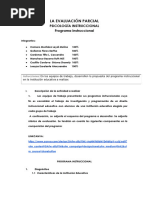 Evaluación Parcial Psicología Instruccional