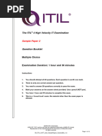 EN ITIL4 MP High Velocity IT 2020 SamplePaper2 QuestionBk v1.0 PDF