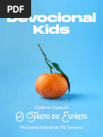 Devocional Kids - Fruto Do Espírito