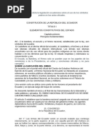 Investigue Lo Que Dicta La Legislación Ecuatoriana Sobre El Uso de Los Símbolos Patrios en Los Actos Oficiales