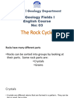 Course No 3 The Rock Cycle 1