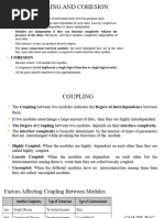 3.3 - Coupling and Cohesion