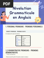 Nivelation Grammaticale en Anglais