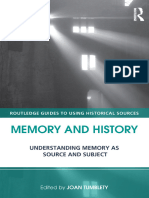 Joan Tumblety - Memory and History - Understanding Memory As Source and Subject-Routledge (2013)