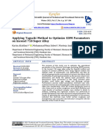 Applying Taguchi Method To Optimize EDM Parameters On Inconel 718 Super Alloy