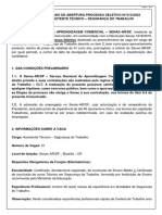 Comunicado de Abertura Processo Seletivo No 013 2023 Assistente Tecnico Seguranca Do Trabalho 1