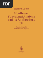 Nonlinear Func Anal Appli 4 Appli Mathe Phy Zeidler