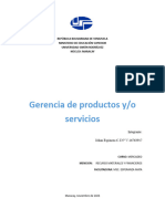 Gerencia de Productos y Servicios