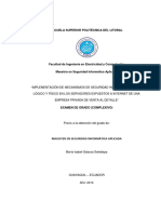 Escuela Superior Politécnica Del Litoral: Magister en Seguridad Informática Aplicada