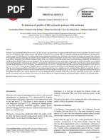 Evaluation of Quality of Life in Female Patients With Melasma