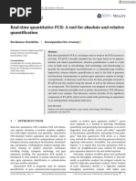 Real Time Quantitative PCR A Tool For Absolute and Relative