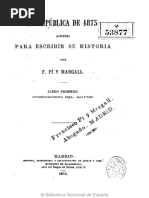 La República de 1873. Libro Primero Vindicación Del Autor Apuntes para Escribir Su Historia