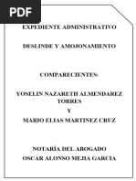 Expediente Administrativo Deslinde Y Amojonamiento 001-1