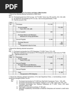 Cises Accounting For Purchases and Sales of Merchandise