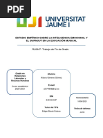 Estudio Empírico Inteligencia Emocional y Burnout en La Educación Musical