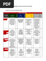 Rúbrica para Revisar Silabo