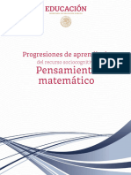 Progresiones de Aprendizaje - Pensamiento Matematico