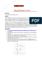 Act. 1 Finding Resultant Vector