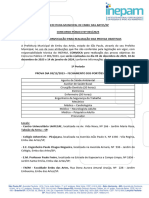 Edital de Convocacao para Realizacao Das Provas Objetivas