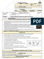 SESION DE APRENDIZAJE Proteínas 2°