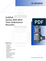 SCHLICK Series 825 - 854 Two-Substance Nozzles 20-01