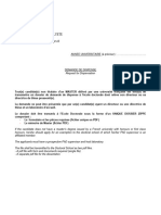 Dossier de Demande de Dispense SHPT-1