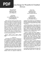 Flexible Antenna Design For Wearable IoT-Enabled Devices