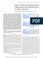 Urban Traffic Control in Software Defined Internet of Things Via A Multi-Agent Deep Reinforcement Learning Approach