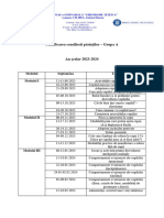 Planificarea Consilierii Părinților