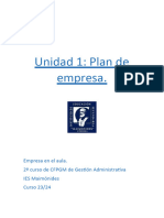 Unidad 1 EMAU Plan de Empresa