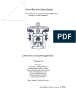 Practica 6. Capacitancia, Dieléctricos y Tipos Capacitores.